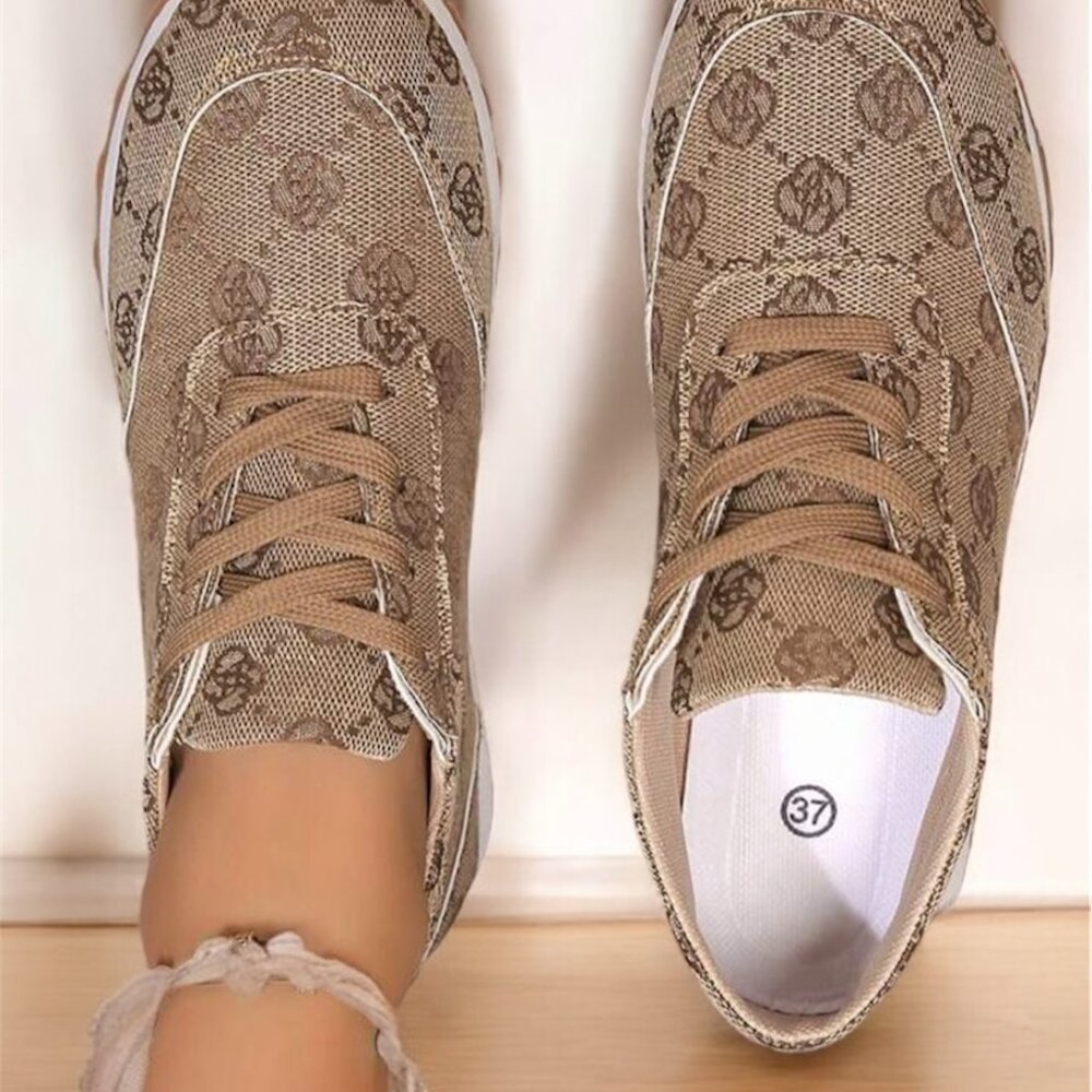 Khaki Casual Sneakers - Picture 3 of 6